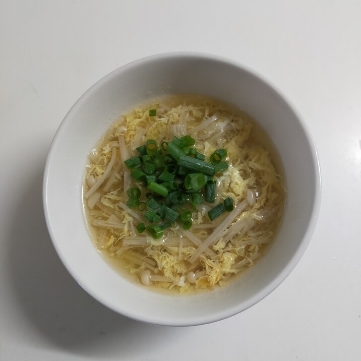 エノキ茸と玉子のスープ